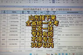 山东三支一扶真的要来了，30岁以内，专科，不限专业，两年转编视频封面