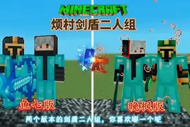 【我的世界】两个模组的剑盾二人组，谁的组合最强