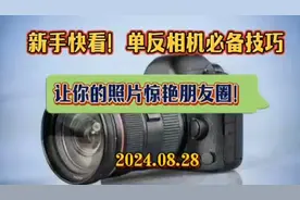 新手快看！单反相机必备技巧   让你的照片惊艳朋友圈！