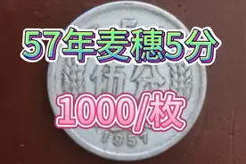 你知道吗？一枚麦穗5分硬币这种特殊币种价值不菲看看你家有吗？