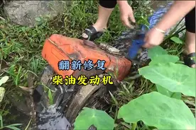 美女技术精湛，修复泡水柴油发动机，成品一出，转手就卖了300块视频封面