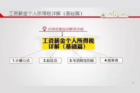 工资薪金个人所得税详解（基础篇）视频封面