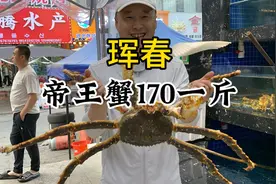 帝王蟹自由  珲春帝王蟹170一斤真便宜  两个人吃到撑视频封面
