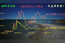 03年同时买入中金黄金和山东黄金，收益复投，差别想不到！