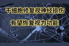 干细胞修复视神经损伤，有望恢复视力功能视频封面