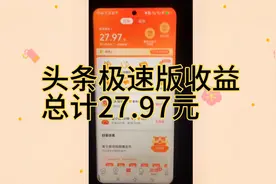头条极速版收益
总计27.97元视频封面