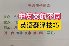 中英文的不同英语翻译技巧