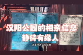 你支持儿女去贴征婚信息吗？汉阳公园的相亲信息，静待有缘人！视频封面