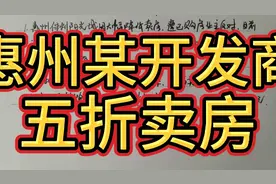 惠州某开发商中秋国庆五折卖房，被停业整改视频封面