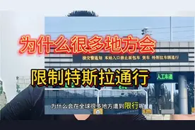 女子开特斯拉被禁止上高架桥。为什么特斯拉会很多地方被限行视频封面