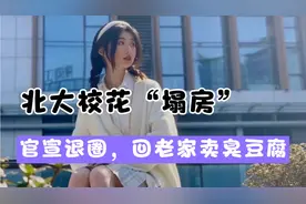 北大校花“塌房”，宣布退圈，回老家卖臭豆腐视频封面