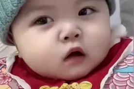 萌娃打喷嚏害羞啦，太可爱了！