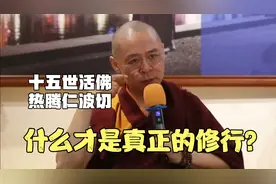 十五世活佛热腾仁波切∶什么才是真正的修行？
