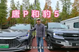 双车主客观分析豹5和唐P的区别油耗尺寸价格，下一集驾驶体验