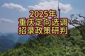 2025年重庆定向选调招录政策研判视频封面