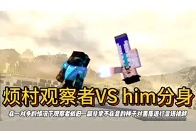 我的世界烦人的村民观察者VS him分身