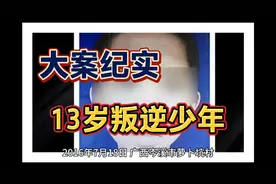 13岁叛逆少年#大案纪实#真实案例警示视频封面
