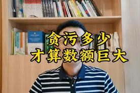 贪污多少才算数额巨大视频封面