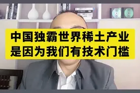 中国独霸世界稀土产业，是因为我们有技术门槛 #稀土视频封面