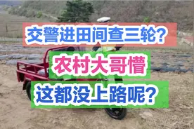交警进田间查三轮？农村大哥懵，这都没上路呢！视频封面