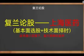 复兰论股之上海医药视频封面