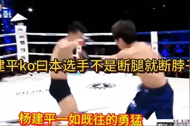 1. 《“中华虎”杨建平实力强劲，四次KO日本选手，尽显霸气》视频封面
