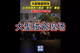 台湾自媒体人报道“青鸟”集会遭绿营青年围攻