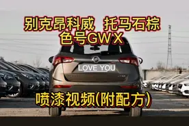 别克昂科威 托马石棕 色号GWX  喷漆视频(附配方)视频封面