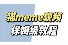 手把手教你做超火的猫meme视频，一点都不难！