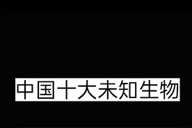 中国十大未知生物 胆小勿看 嘿嘿第一次做视频 点点赞吧～视频封面