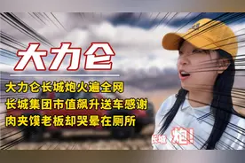 大力仑长城炮火遍全网，长城集团市值飙升送车感谢