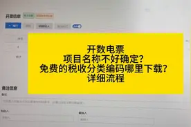 有了免费的税收分类编码表开票时可以查阅再也不用担心开错发票视频封面