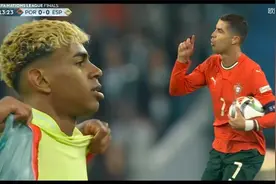 亚马尔哑火!C罗强势扳平+喜极而泣!葡萄牙点球5-3西班牙 夺冠