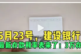 最新建行银行利率调整，你怎么看视频封面
