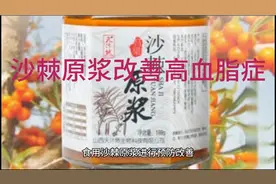 沙棘原浆可以预防改善高血脂症@中视频伙伴计划官号