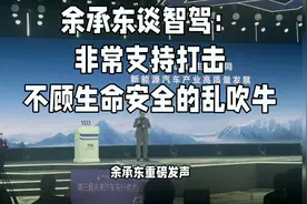 余承东谈智驾：非常支持打击不顾生命安全的乱吹牛视频封面
