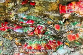 陕西山里发现玉石，矿农挖出鸡血石大货， 价值几个W！颜色太美了