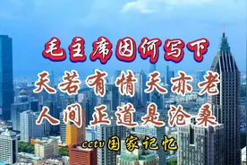 毛主席因何写下“天若有情天亦老，人间正道是沧桑”？文国家记忆视频封面