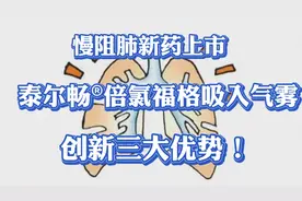 慢阻肺创新药-泰尔畅倍氯福格吸入气雾，解锁小气道，三大优势！