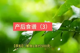 产后食谱大全（3）视频封面