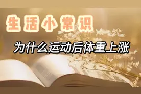 为什么运动后体重反而上涨？