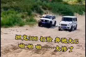 坦克300，啪啪啪，打脸奔驰大G ，这场面太惨了