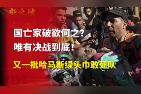 国亡家破欲何之？唯有决战到底！一群巴勒斯坦孩子头裹绿巾”！视频封面