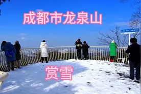 成都市龙泉山下雪了，凉风垭、岚月里、等风来等地，是最佳赏雪地