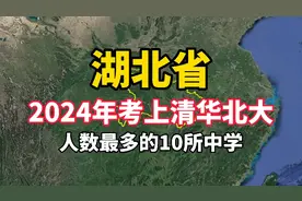 2024年湖北考上清华北大人数最多的10所中学，你知道是哪几所吗？视频封面