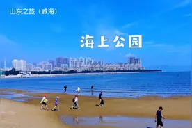 威海有个海上公园，名气不大，却坐拥360°无敌海景，沙滩极漂亮