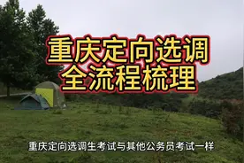 重庆定向选调全流程梳理视频封面