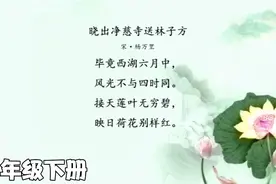 小学必背古诗《晓出净慈寺送林子方》讲解，二年级下册古诗讲解视频封面