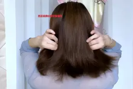 齐肩短发试试这样扎，两根皮筋就好，日常百搭，不拽头发显发量