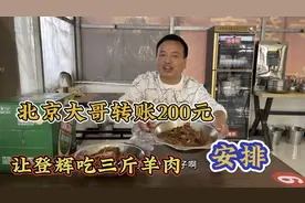 北京大哥给登辉转账200元安排3斤羊肉，登辉今天终于可以改善生活